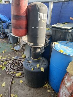 One Hanging Everlast Punching Bag One Standing Everlast Punching Bag