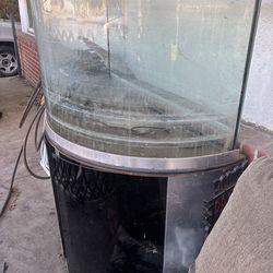 Half circle fish tank aquarium