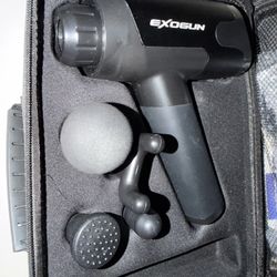 Professional Massage Gun (EXOGUN) – Multiple Heads + Case 