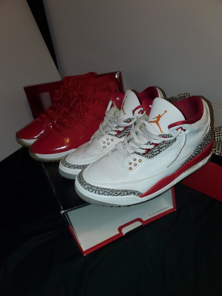 Jordan 11 And Jordan 3 Size 10.5 Mens