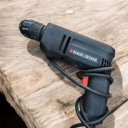 Black & Decker Drill Model 7252 Type 1 Keyless Chuck Tested Working Black Color