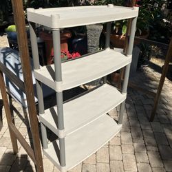 4 Tier Plano Storage Shelving: 32.25”W x 12.75”D x 48.25”H