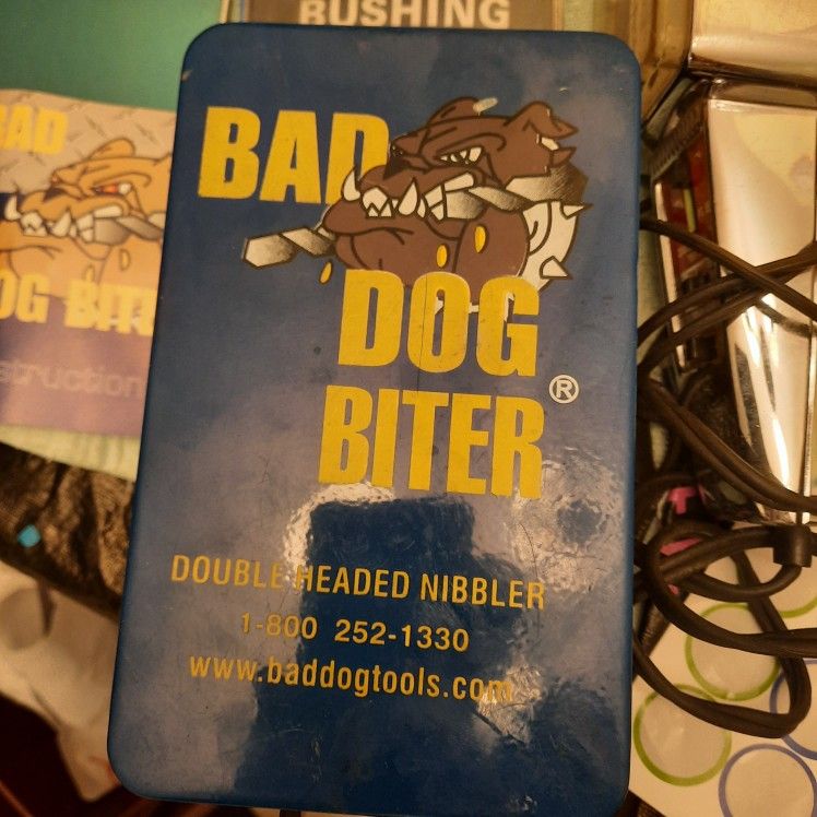 Bad Dog Biter Double Headed Nibbler Sheet Metal Cutting Drill Attachment. USA.