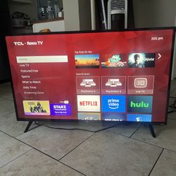 50 Inch 4K Roku TCL Smart TV
