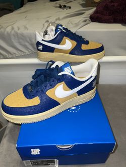 Nike Air Force 1 Low SP Undefeated 5 On It Blue Yellow Croc (Size 9 Men, New)