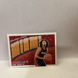 Panini NBA Hoops Rookie Greetings Jaime Jaquez Jr. #2 Winter Miami Heat Rookie