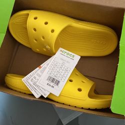 Yellow Slide Crocs