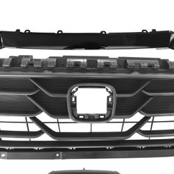 For 2023 2024 Honda Pilot Front Bumper Grille With Upper Strip 