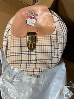 Hello Kitty Round Plaid Mini Bag