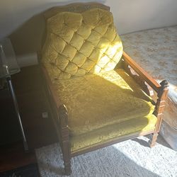 Antique Mustard Yellow Arm chair