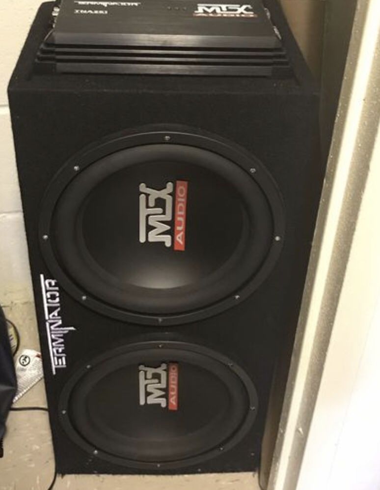 Mtx terminator double 12inch car speakers