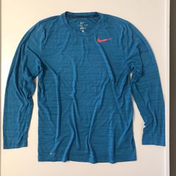Nike Pro Training Dri-Fit Men’s Long Sleeve Shirt — Size Large