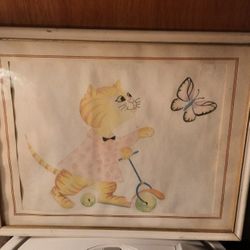 Hand sketched cat pic 