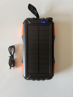 Power-Bank-Solar-Charger - 42800mAh Portable Charger,Solar Power  Bank,External Battery Pack 5V3.1A Qc 3.0 Fast Charger Built-in Super Bright