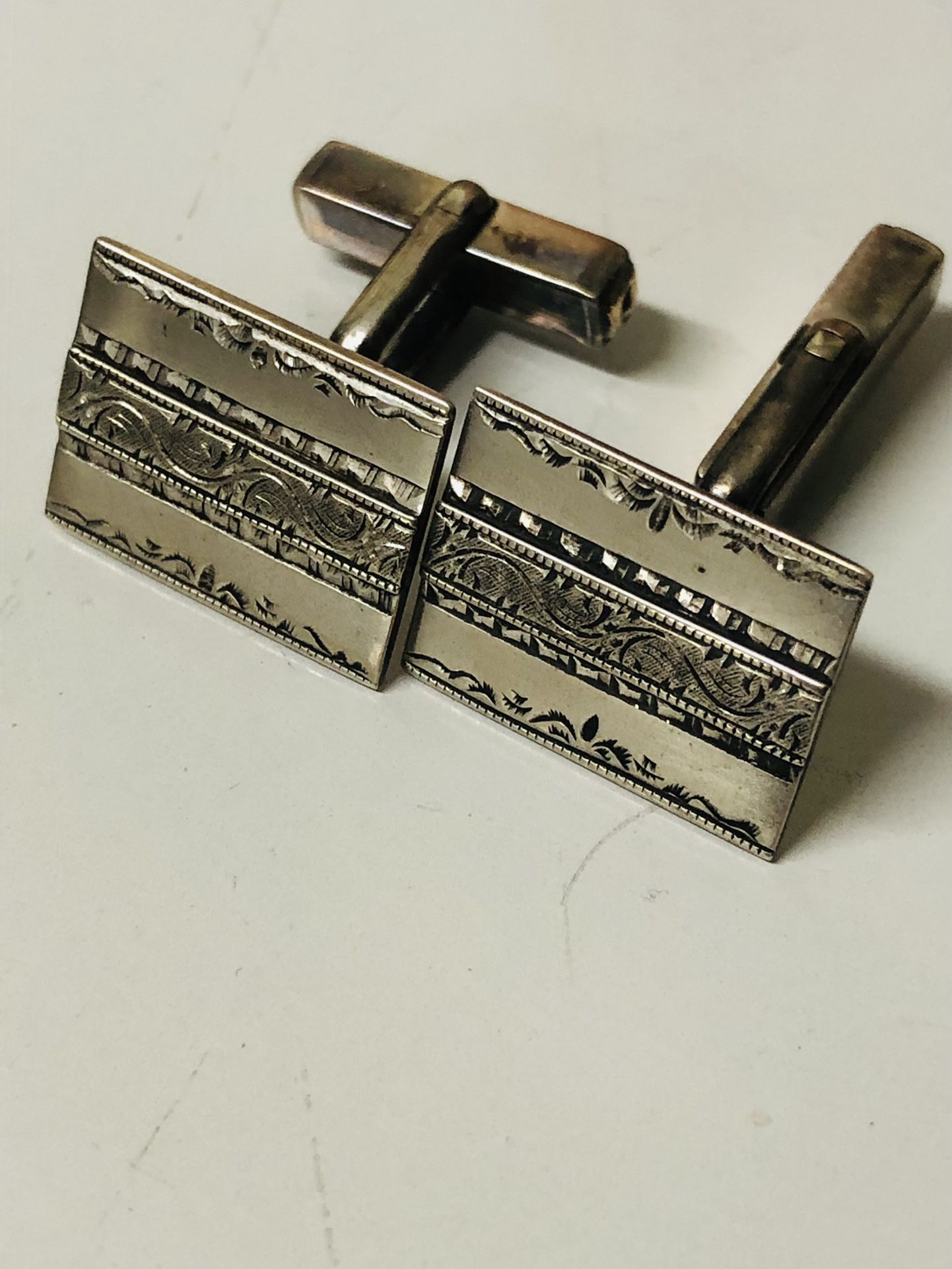 Perfect Velantine Day Gift 950 Sterling Silver Cuff links 
