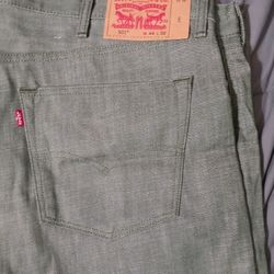Levi's And Strauss Mens Jeans Charcoal Grey Size 44 30 Green Is Size 44 32 