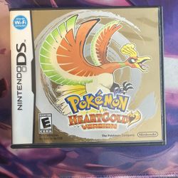 Authentic Pokemon HeartGold Version Empty Game Case