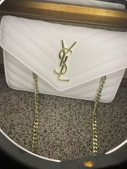 YSL White Purse 