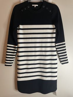 Rebecca Minkoff Striped Stretch Sweaterdress Small NWT