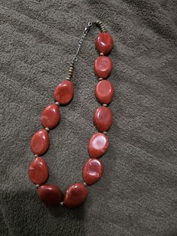 Vintage Red Coral Necklace