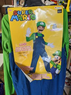Luigi costume size Large (10-12)