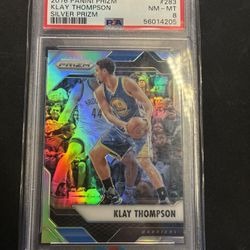 Klay Thompson Silver Prizm 2016 PSA 8 POP 1❗️