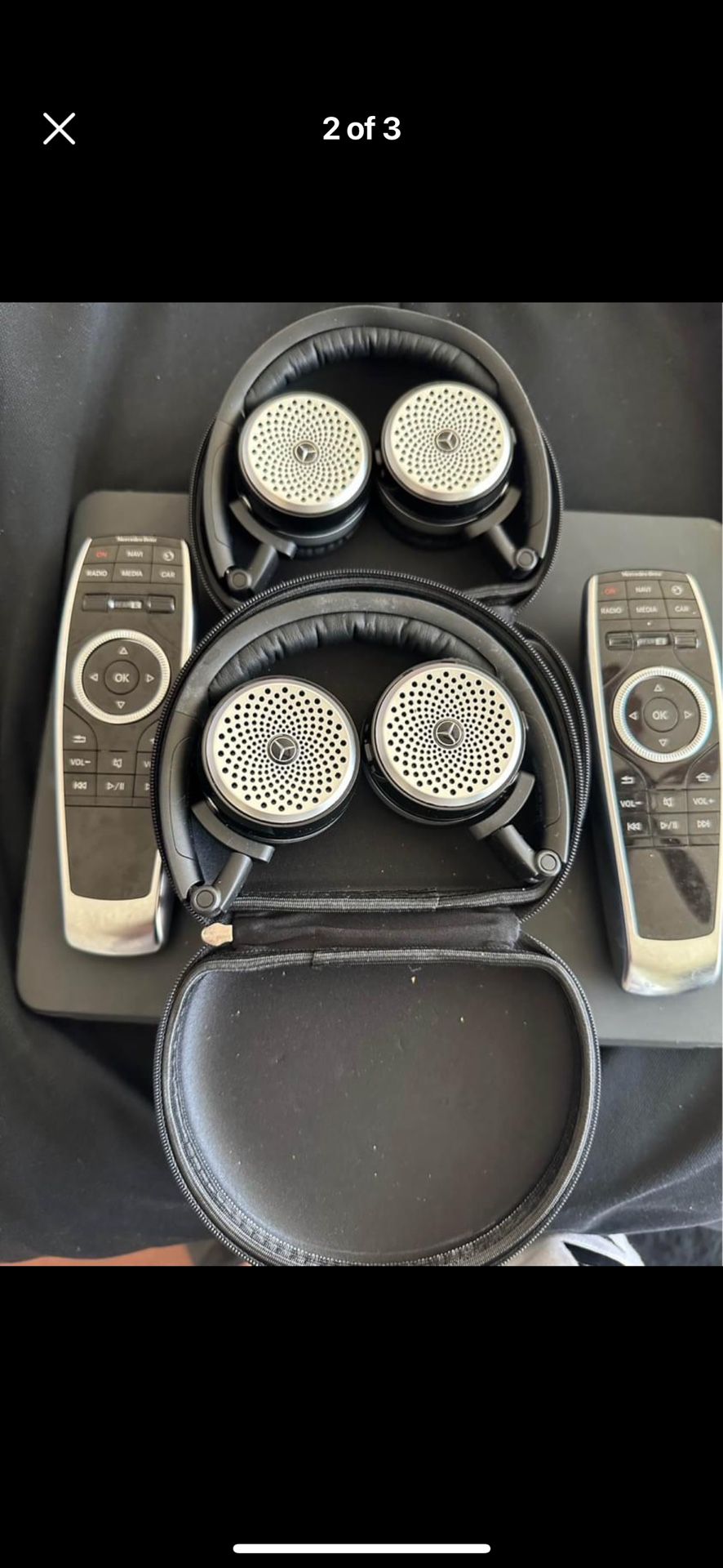 2014-2020 Mercedes S-Class S560 S63 S65 DVD Video Entertainment 2 Wireless Headphones & 2 Remote 