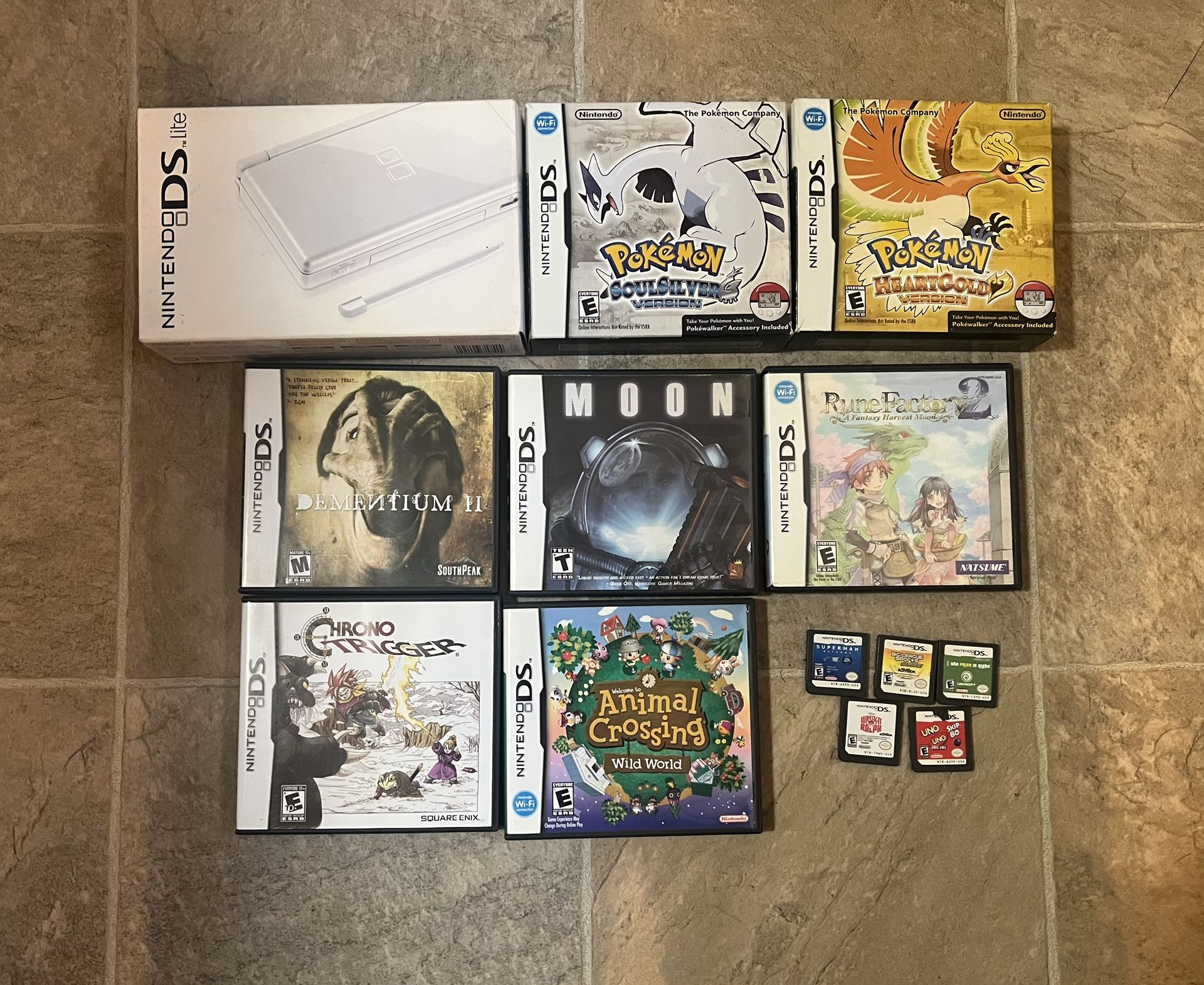 Nintendo Ds Lite With Games