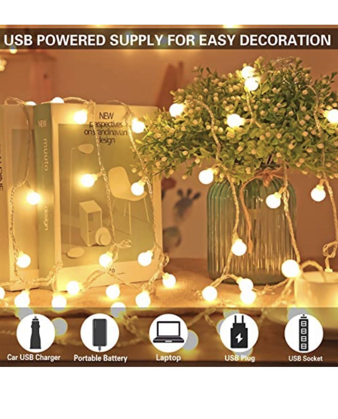 Party Decoration Lights (Warm White)