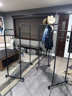 Two garment racks