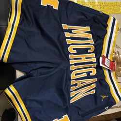 Michigan Wolverine Jordan Shorts 