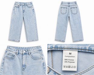 Brand New Light Wash Wide Leg Jeans – Women’s Size Medium