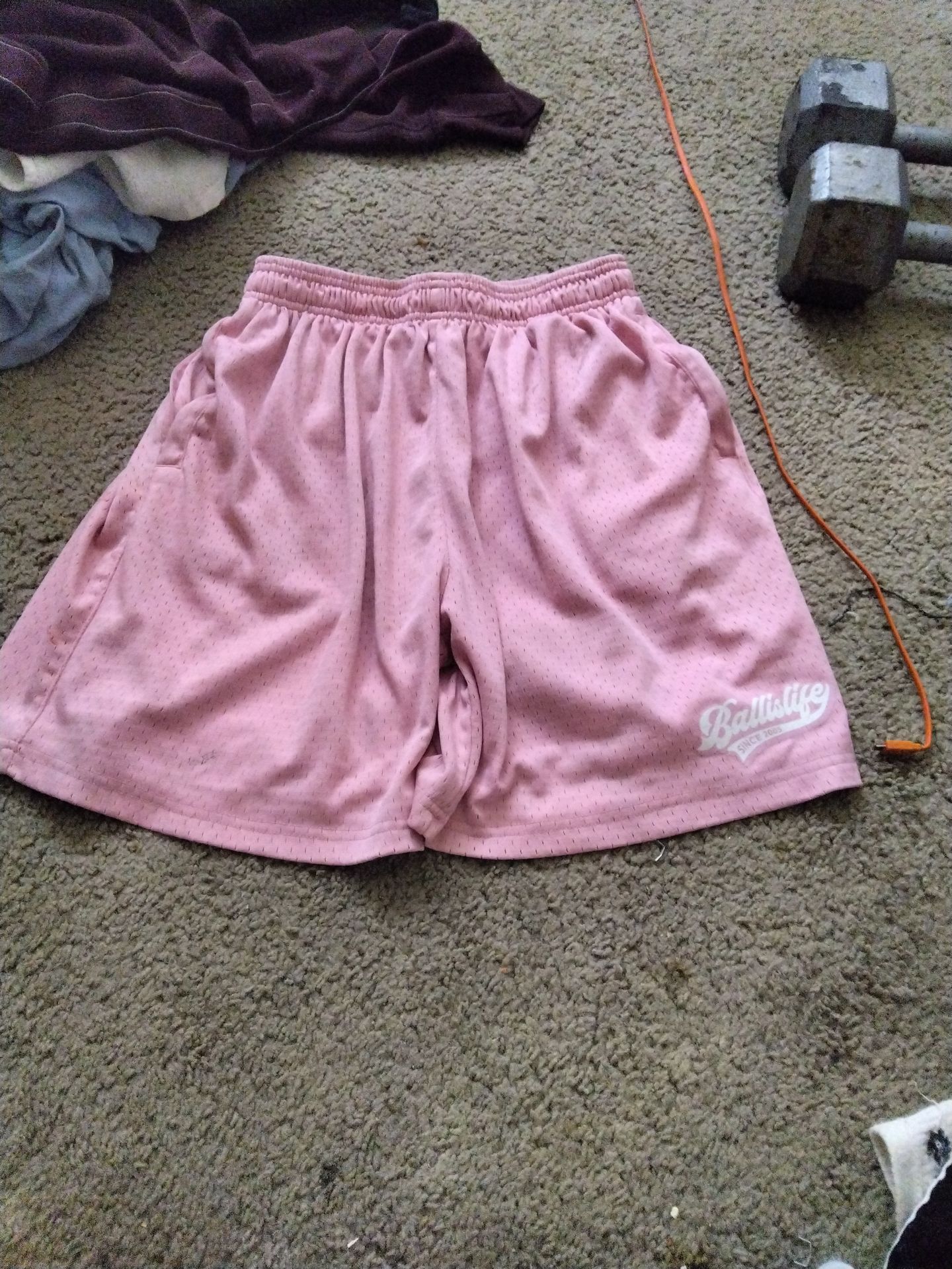 Pink ballislife shorts