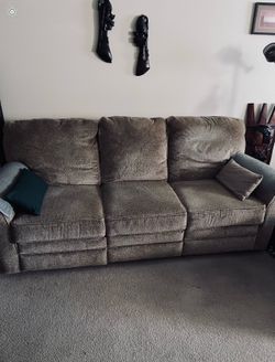 Recliner Sofa (Dark Beige)