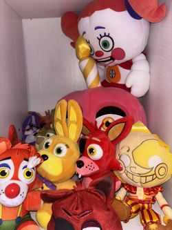 Fnaf Plushies And Action Figures And Jumbo Pikachu Plush