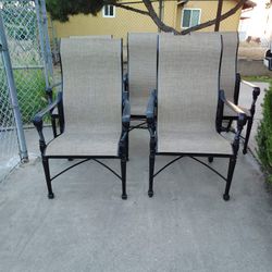 Gensun Grand Terrace Sling High Back Patio Chairs 