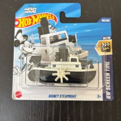 Hot Wheels Disney Steamboat Short Card