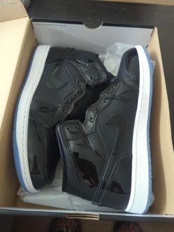 Air Jordan 1 High Black Patent Leather Sneakers