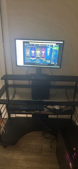 Glass computer desk/gaming desk