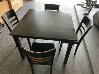 Wood Table and Chairs