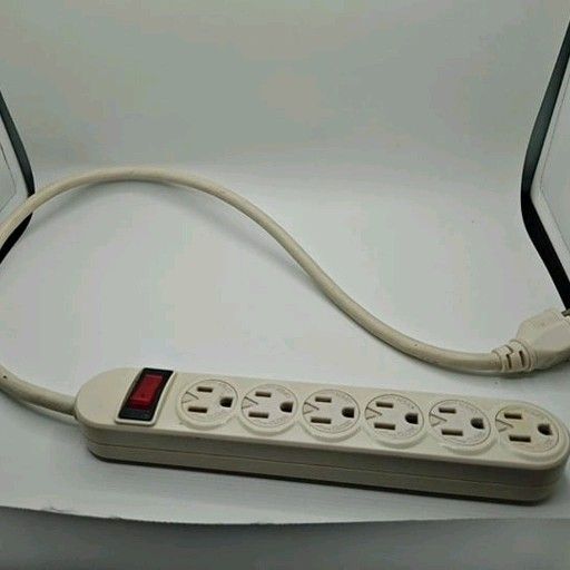Belkin 6-Outlet Power Strip with five-foot cord, White