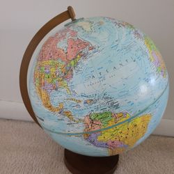 VINTAGE GLOBEMASTER 12" DIAMETER GLOBE