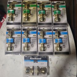 New Lot of 9 Doorknobs