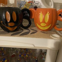Halloween Aunthentic Disney Store Mugs 
