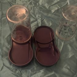 Pet Food and Water Dispenser Set