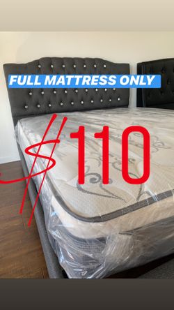 LOCATED IN LOS ANGELES CA BRAND NEW PILLOW TOP MATTRESSES💯 COLCHONES NUEVOS PILLOW TOP 💯 Queen $120 ❌ $180 With Box Spring 💥💥 FULL SIZE $110 ❌ $