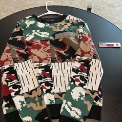 Gosha Rubchinskiy Jacquard Knit Camo Flag Sweater for Sale in Los Angeles CA OfferUp