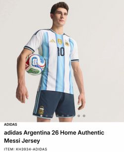 XXXL adidas Argentina 26 Home Authentic Messi Jersey XXL