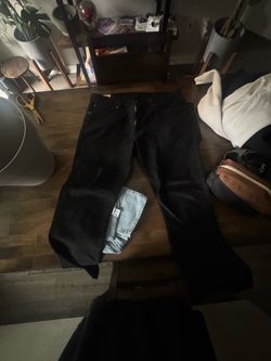 Men’s Black Levi 502 36 x 32