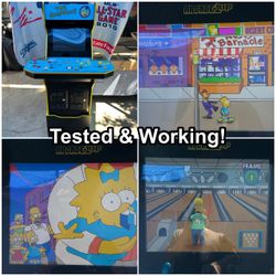 Arcade1Up The Simpsons & Bowling Live With Riser Arcade Cabinet